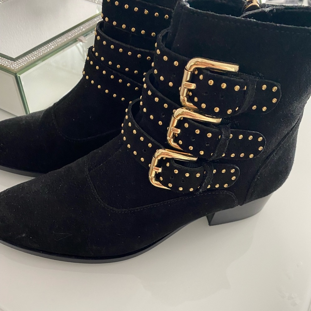 Real suede boots